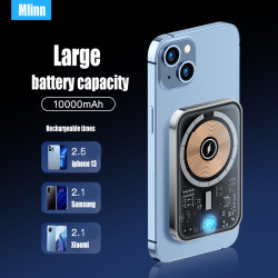 Batterie de Secours Magnétique Sans Fil PD20W 10000mAh pour iPhone 14/13/12 Pro Max vue 3