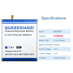 Batterie EB-BG781ABY pour Samsung GALAXY S20 FE 5G A52 G780F sans Piste vue 2