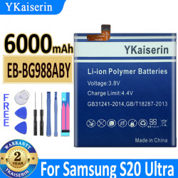 Batterie de Remplacement EB-BG988ABY mAh pour Samsung Galaxy S20 Ultra S20U 6000 vue 0