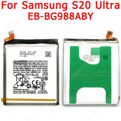 Batterie Li-ion de Remplacement Originale Samsung Galaxy S20 Ultra G988 (5000 mAh, 4G/5G, EB-BG988ABY). vue 0