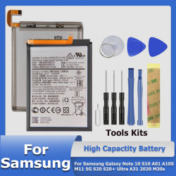 Batterie Samsung Galaxy Note 10 NoteX S10 A01 A10S M11 5G S20 S20+ Ultra A31 J1 J6 Édition M30s SM-M3070 SM-A2070 + Out vue 0