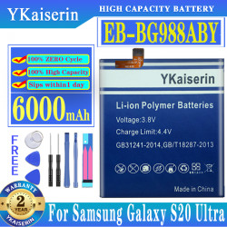 Batterie de Remplacement EB-BG988ABY mAh pour Samsung Galaxy S20 Ultra S20U 6000 vue 0