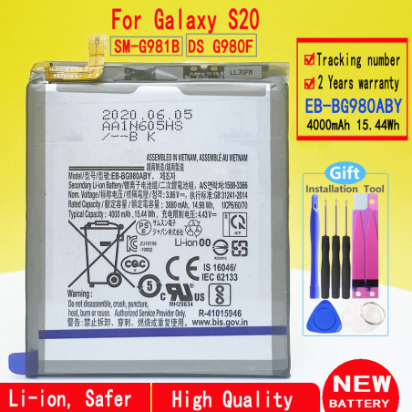Batterie EB-BG980ABY Originale pour Samsung Galaxy S20 SM-G981B/DS G980F vue 0