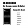Batterie pour Samsung Galaxy S4, S5, S6, Note 3, Note 4, B800BE, B600BC, EB-BN910BBE, EB-BG900BBC, EB-BG920ABE - Compati vue 2