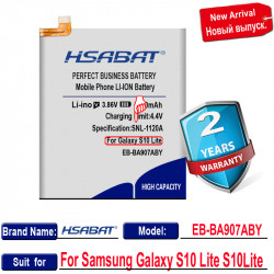 Batterie EB-BA907ABY 5200 mAh pour Samsung Galaxy S10 Lite vue 2