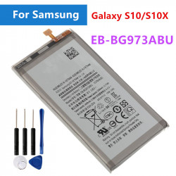 Batterie d'Origine EB-BG973ABU 3400mAh pour Samsung Galaxy S10 S10 X SM-G9730 SM-G973 G973F G973U G973W, Téléphone Por vue 0