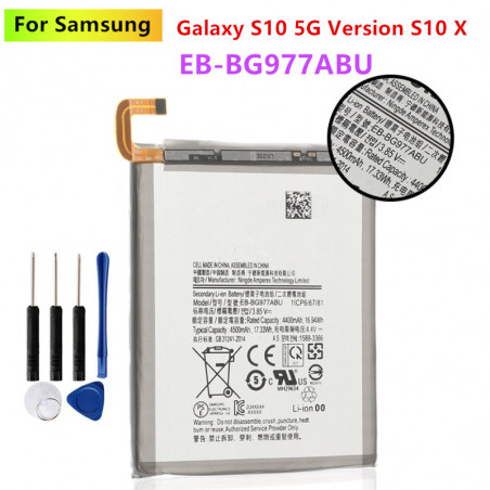 Batterie Authentique EB-BG977ABU 4500mAh pour Samsung GALAXY S10 5G Version S10 X. vue 0
