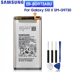 Batterie de Remplacement Originale pour Téléphone Galaxy S10 S10 X EB-BG973ABU SM-G9730 EB-BG973ABE 3300 mAh vue 0