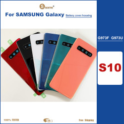 Coque arrière de remplacement en verre pour Samsung Galaxy S10 G973U G973F avec Logo étanche - Cadeau parfait! vue 0