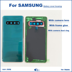 Coque arrière de remplacement en verre pour Samsung Galaxy S10 G973U G973F avec Logo étanche - Cadeau parfait! vue 2