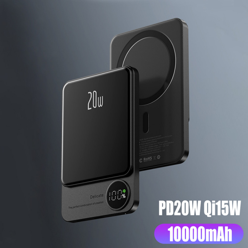 Chargeur sans fil Magsafe 10000mAh Mini Batterie Externe Mince pour iPhone 12 13 14 vue 0