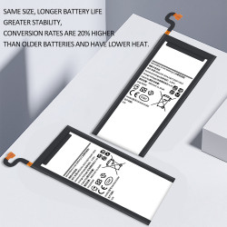 Batterie de Remplacement Samsung Galaxy S6 S7 S8 S3 S4 S5 NFC S7 S6 Edge S8 S9 Plus G930F G950F G920F G900F i9300 vue 2