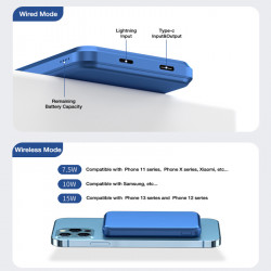 Chargeur Rapide à Induction 10000mAh Batterie Externe Magnétique Sans Fil pour Iphone 14 13 Samsung Xiaomi. vue 2