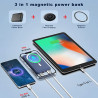Chargeur Rapide à Induction 10000mAh Batterie Externe Magnétique Sans Fil pour Iphone 14 13 Samsung Xiaomi. vue 3