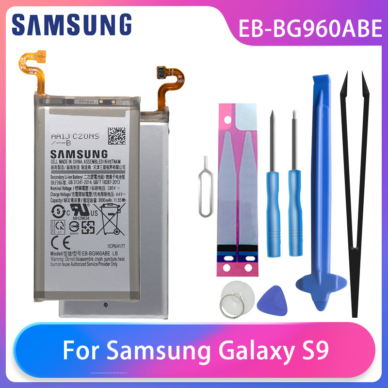 Batterie de Téléphone Galaxy S9 G9600 SM-G960F SM-G960 G960F G960 EB-BG960ABE 3000mAh avec Outils Gratuits AKKU. vue 0