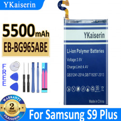 Batterie de Haute Qualité 5500mAh pour Samsung GALAXY S9 Plus S9 Plus G9650 S9 + G965F EB-BG965ABE. vue 0