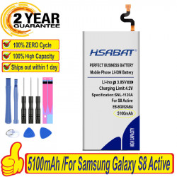 Batterie 100% pour Samsung Galaxy S8 Active EB-BG892ABA G892F G892A G892L G892 G892V SM-G8920, SM-G892L - Haute Performa vue 0