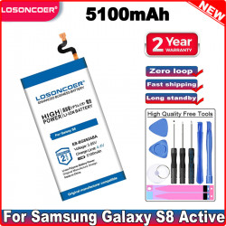 Batterie 5100mAh pour Samsung Galaxy S8 Active EB-BG892ABA G892F G892A G892L G892 G892V SM-G8920, SM-G892L - Haute Capac vue 0