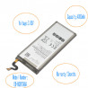 2x4000mAh Batterie de Remplacement pour Samsung Galaxy S8 Active G892F G892A G892L G892 G892V + Outil vue 2