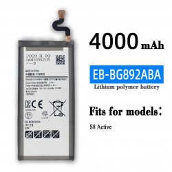 Batterie Authentique EB-BG892ABA de Remplacement pour Samsung Galaxy S8 Active, 4000mAh vue 0