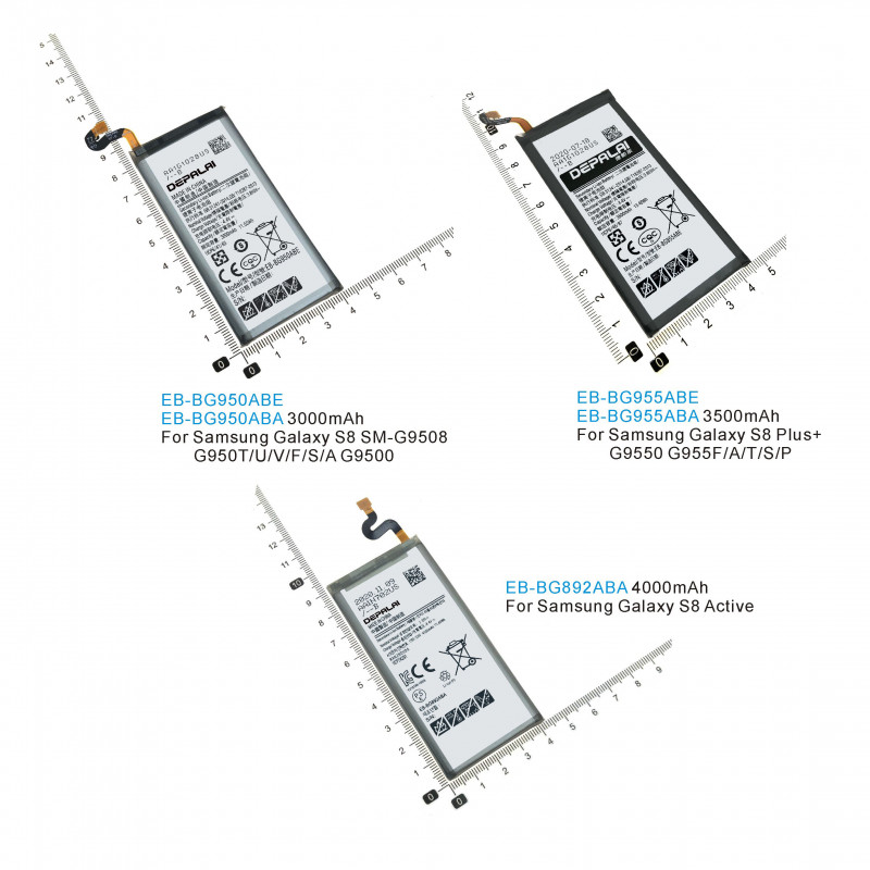 Batterie pour Samsung Galaxy S8 EB-BG950ABE G950T U V F G9500 S8 Plus + G9550 Active, EB-BG950ABA EB-BG955ABE EB-BG892AB vue 0