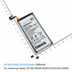 Batterie pour Samsung Galaxy S8 EB-BG950ABE G950T U V F G9500 S8 Plus + G9550 Active, EB-BG950ABA EB-BG955ABE EB-BG892AB vue 2