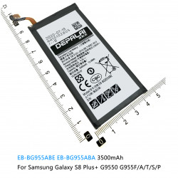 Batterie pour Samsung Galaxy S8 EB-BG950ABE G950T U V F G9500 S8 Plus + G9550 Active, EB-BG950ABA EB-BG955ABE EB-BG892AB vue 4