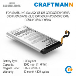 Batterie EB-BG950ABE pour Samsung GALAXY S8 SM-G950. vue 0