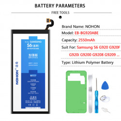 Batterie Haute Capacité pour Samsung Galaxy S8 S6 S7 Edge SM-G950F G920F G925F G930F G935F - Outils de Remplacement Gra vue 1