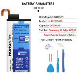 Batterie Haute Capacité pour Samsung Galaxy S8 S6 S7 Edge SM-G950F G920F G925F G930F G935F - Outils de Remplacement Gra vue 2