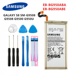 Batterie Originale EB-BG950ABE EB-BG950ABA 3000mAh pour Galaxy S8 SM-G9508 G950T G950U/V/F/S G950A G9500 G950 + Outils vue 0
