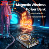 Batterie de Secours Magnétique Sans Fil 10000mAh en Verre Transparent pour iPhone 13/12/Xiaomi 15W vue 5
