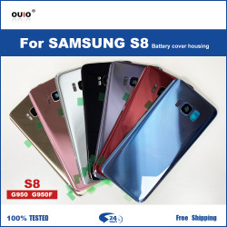 Coque arrière en verre Samsung Galaxy S8 G950 SM-G950F G950FD avec Logo et cadeaux. vue 0