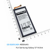 Batterie de Rechange pour Samsung Galaxy S7 Active, EB-BG930ABE, EB-BG935ABE, EB-BG935ABA, EB-BG891ABA, G9300, G930F, G9 vue 1