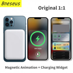 PowerBank Magnétique Sans Fil Original 1:1 5000mAh MacSafe pour iPhone 12/13/14 - Chargeur Externe Batterie Auxiliaire vue 2