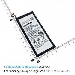 Batterie Li-ion de Rechange EB-BG930ABE EB-BG935ABE ABA EB-BG891ABA pour Samsung Galaxy S7 G9300 Edge SM-G935F G9350 Act vue 4