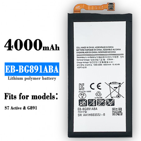 Batterie de Remplacement Originale EB-BG891ABA pour Samsung Galaxy S7 Active - Authentique et Certifiée. vue 0